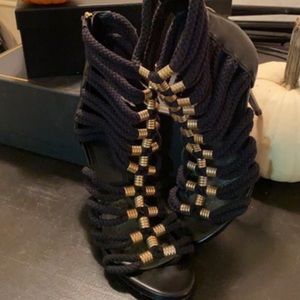 Balmain x HM Rope Heels RARE Inc. Dust Bag/Box